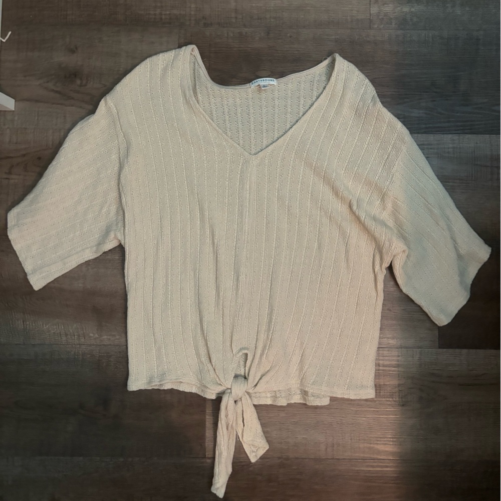 EARTHBOUND tie knit top